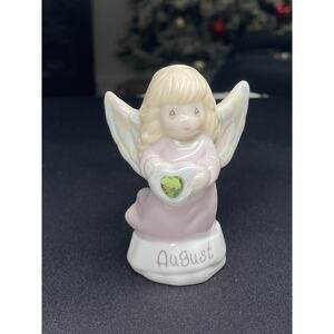 Vintage 2000 Precious Moments August Angel Birthstone Heart New without Box